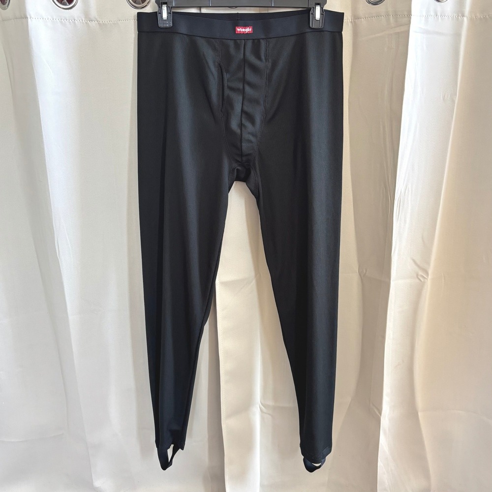 Wrangler Men Thermal Pants XL Waffle Knit Stirrup Base Layer Skiing Hiking 21539
